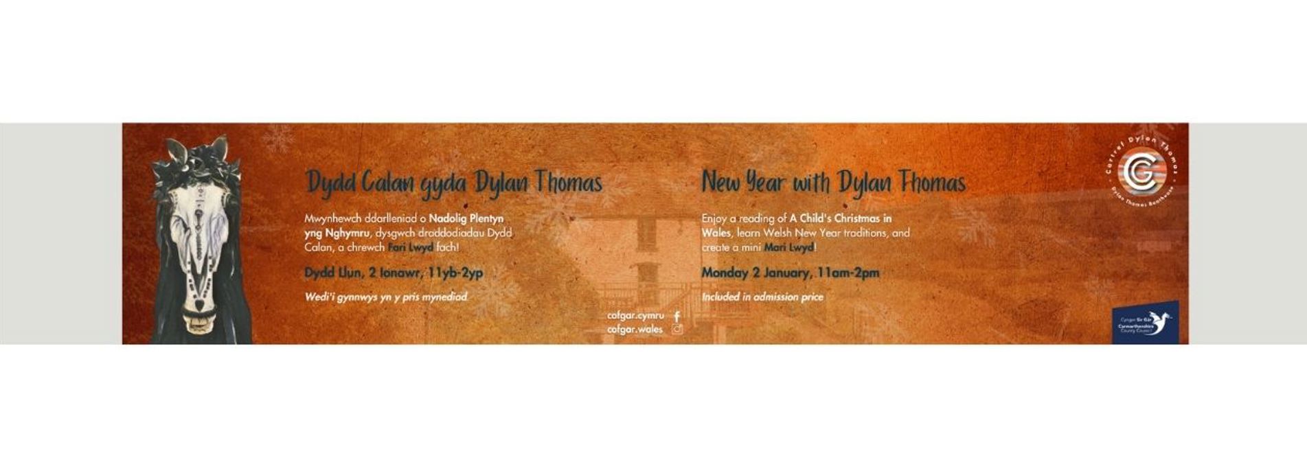 Dydd Calan gyda Dylan Thomas