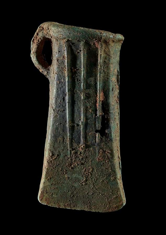 Figure 6. A bronze axehead from the Llanddeusant hoard (©Carmarthenshire Museum/Amgueddfa Cymru - Museum Wales)