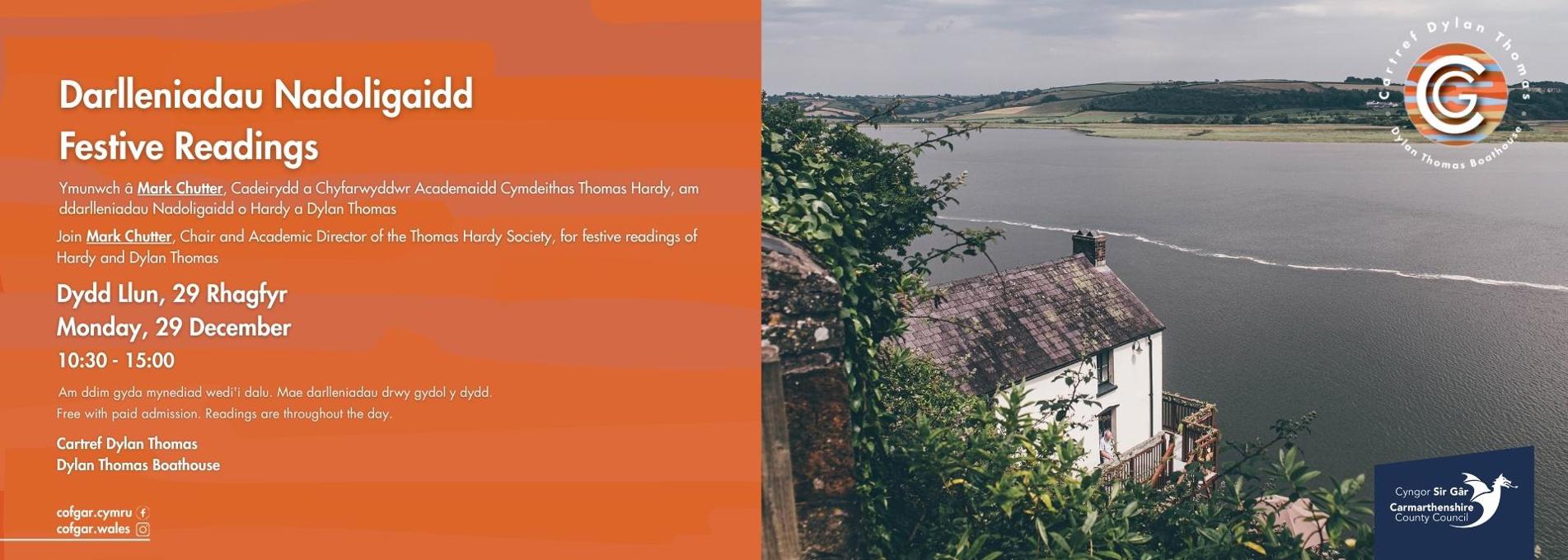 Poster Darlleniadau Nadoligaidd