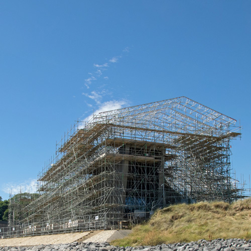 A view of the new Museum of Land Speed in Pendine